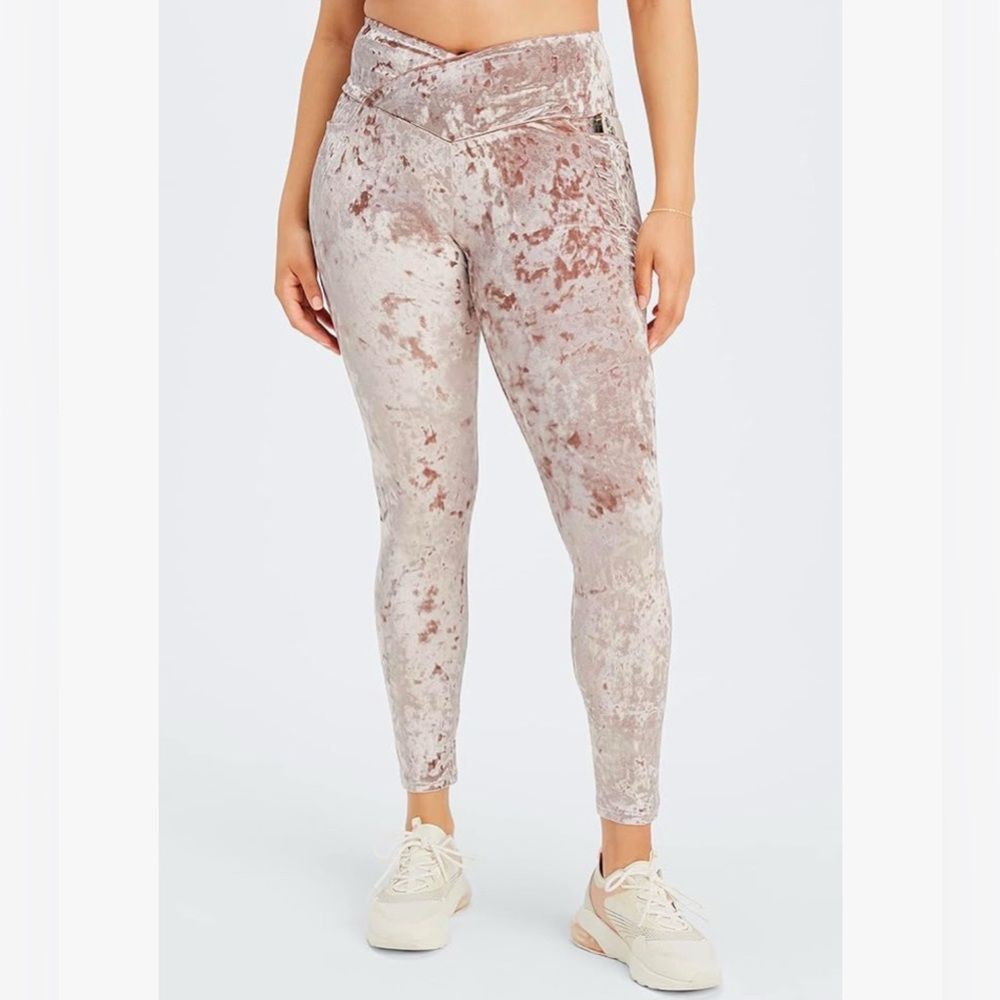 Fabletics Women's Crushed Velour Crossover Legging